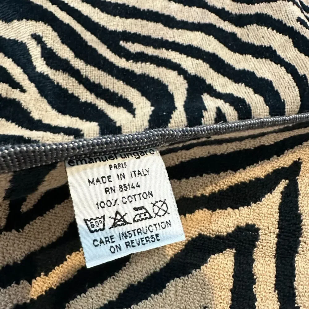 Emanuel Ungaro Zebra Print Hand Towel
